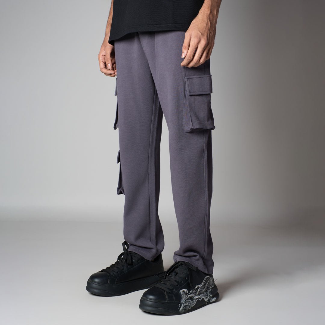 CHARCOAL THREE POCKET SWEATPANTS - Hophead