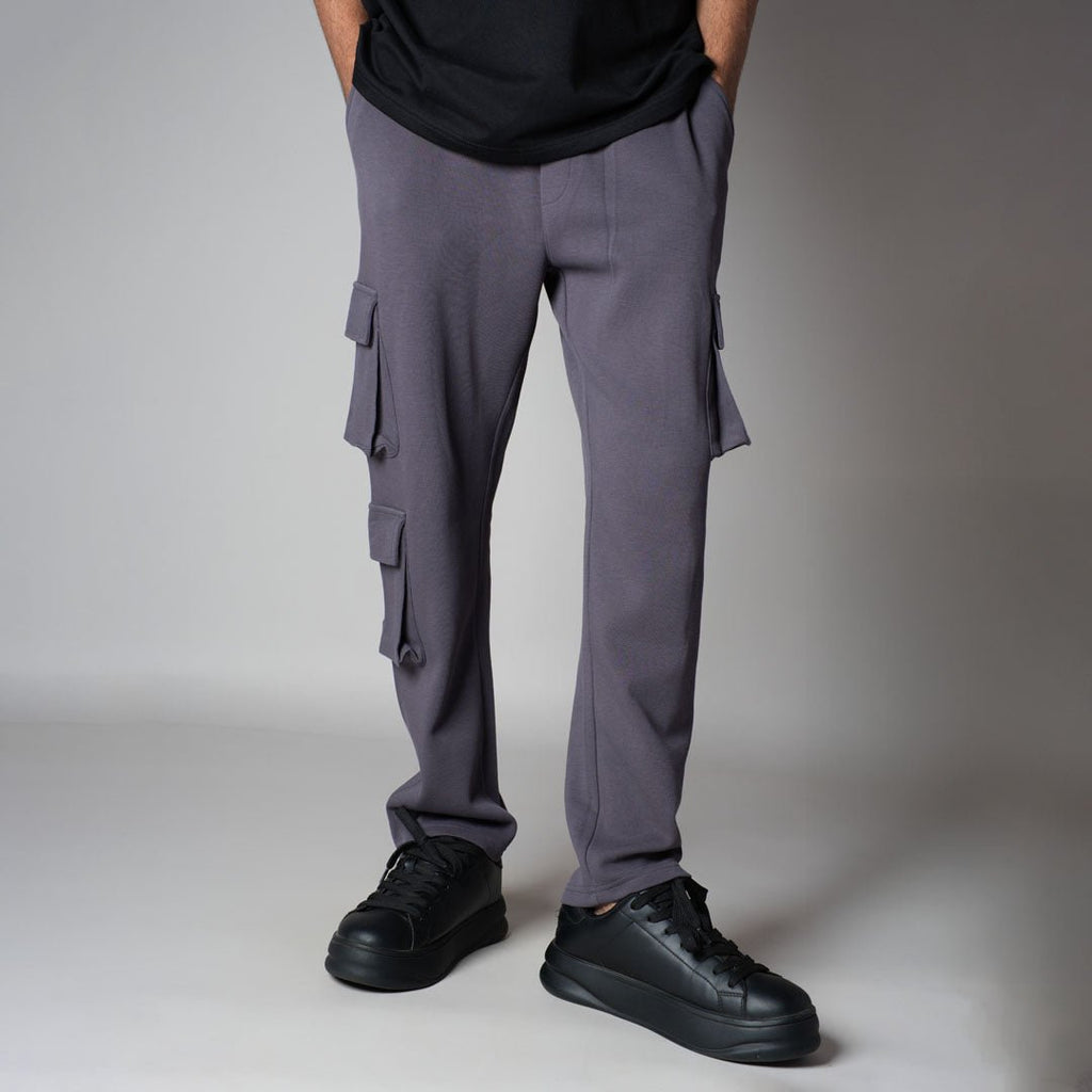 CHARCOAL THREE POCKET SWEATPANTS - Hophead