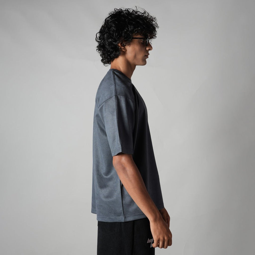 CHARCOAL ULTRALIGHT SUEDE T - SHIRT - Hophead
