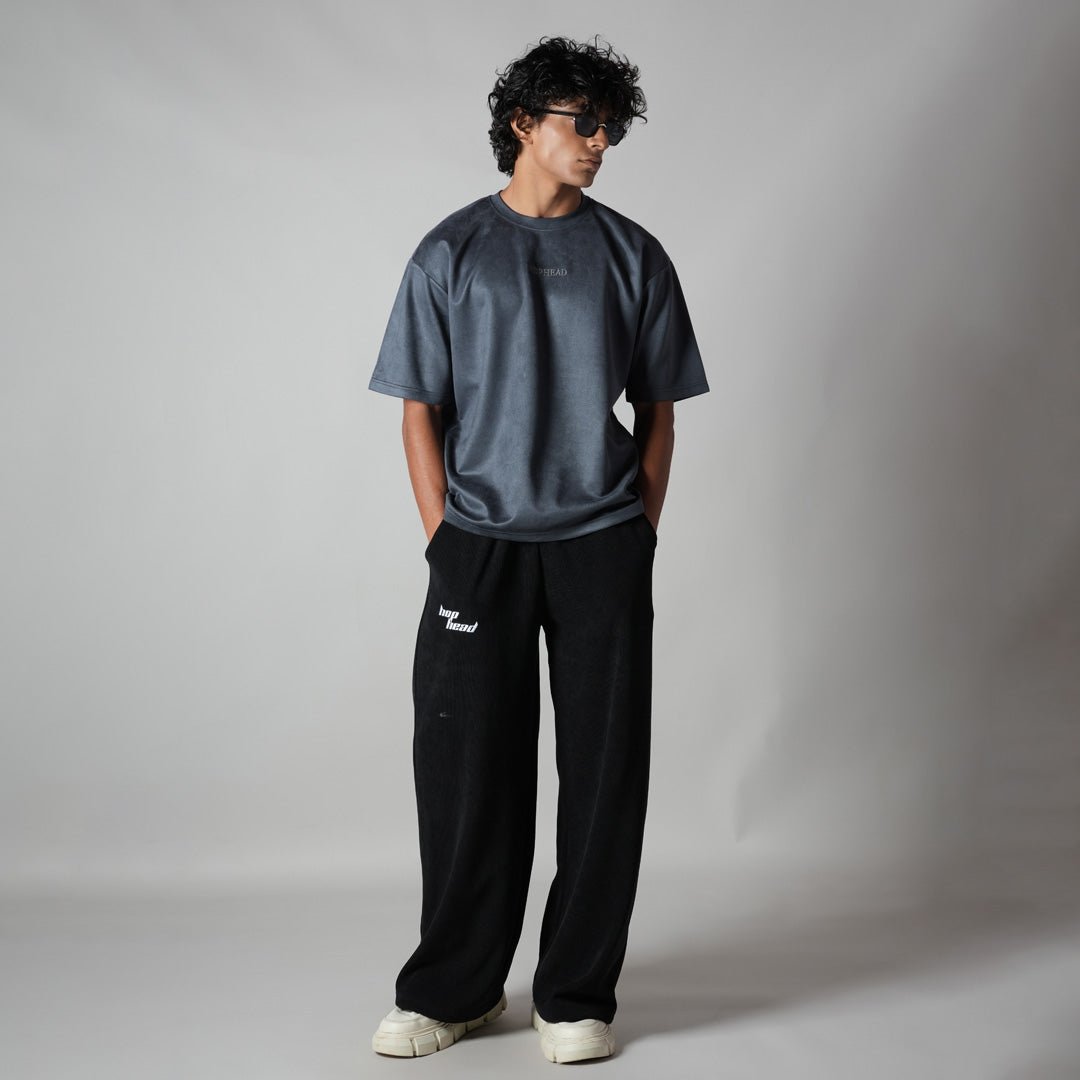 CHARCOAL ULTRALIGHT SUEDE T - SHIRT - Hophead
