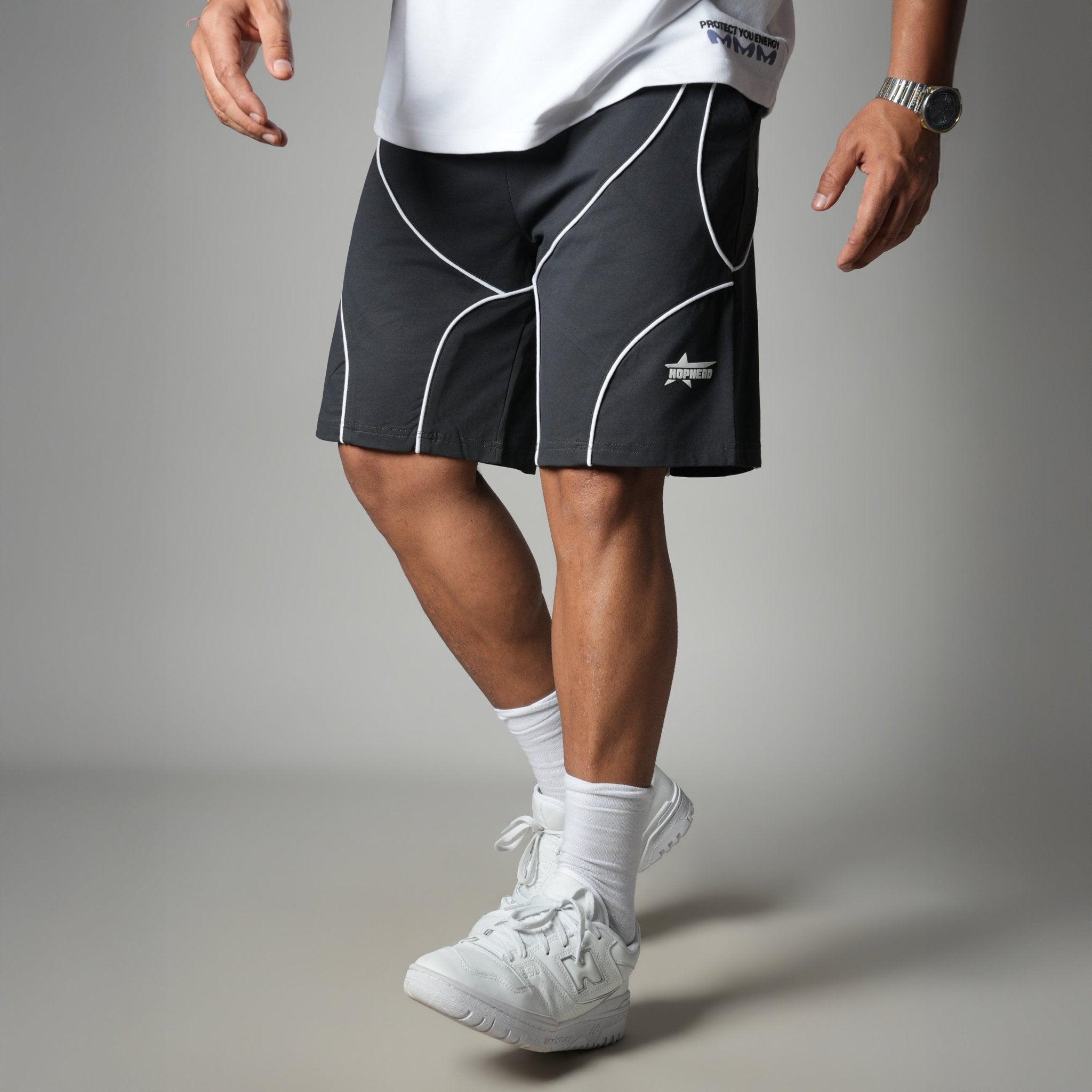 CHARCOAL VELOCITY CURVE SHORTS - Hophead