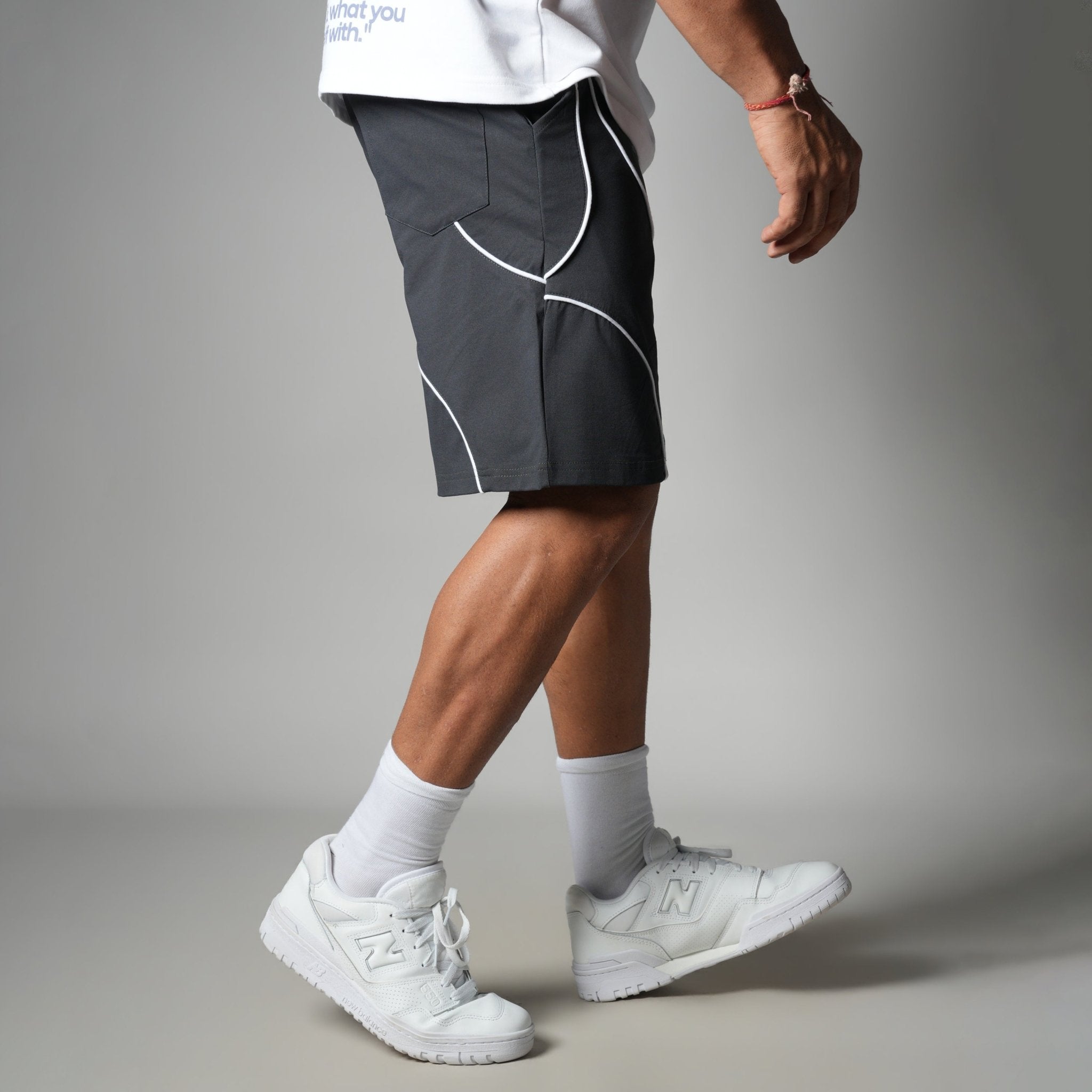 CHARCOAL VELOCITY CURVE SHORTS - Hophead