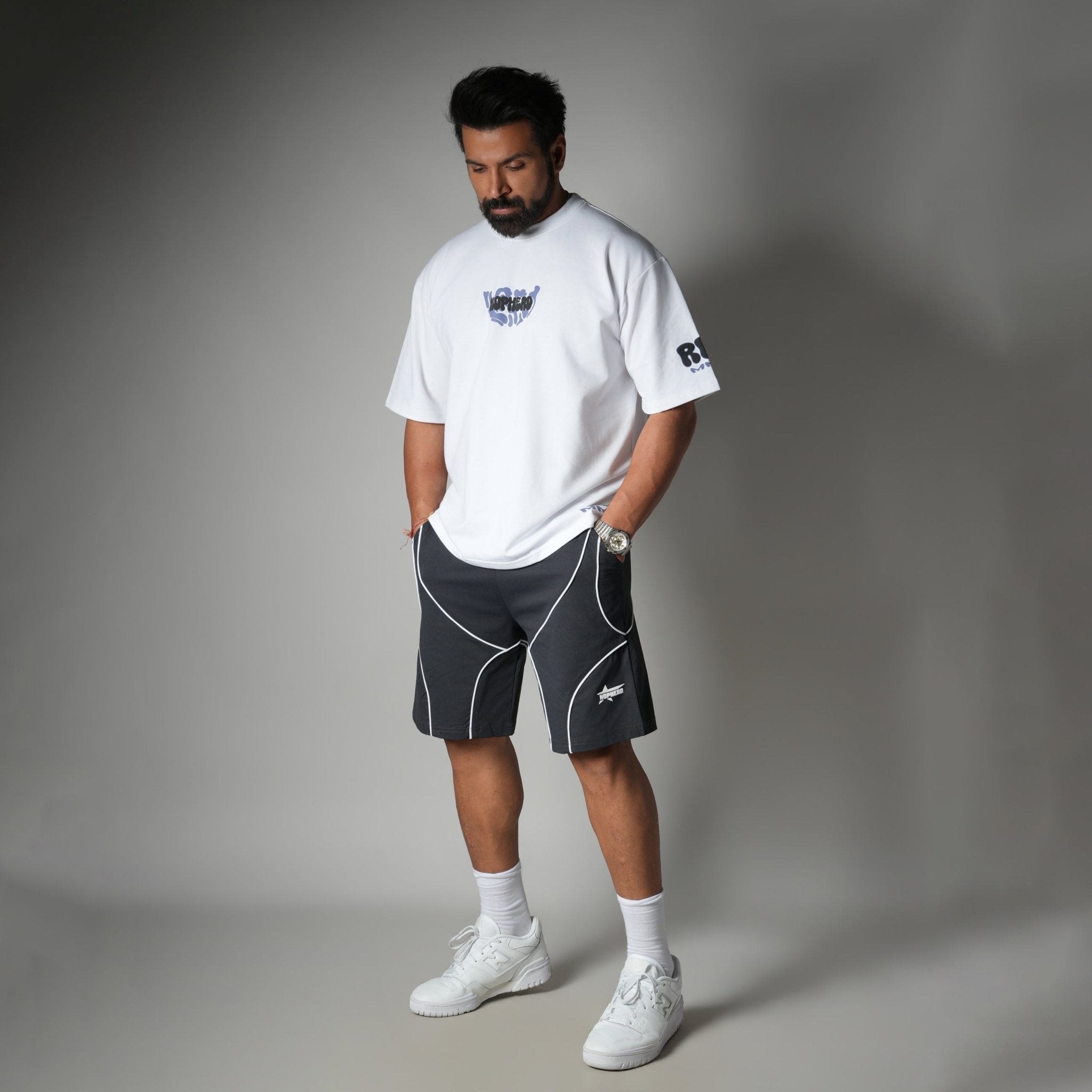 CHARCOAL VELOCITY CURVE SHORTS - Hophead