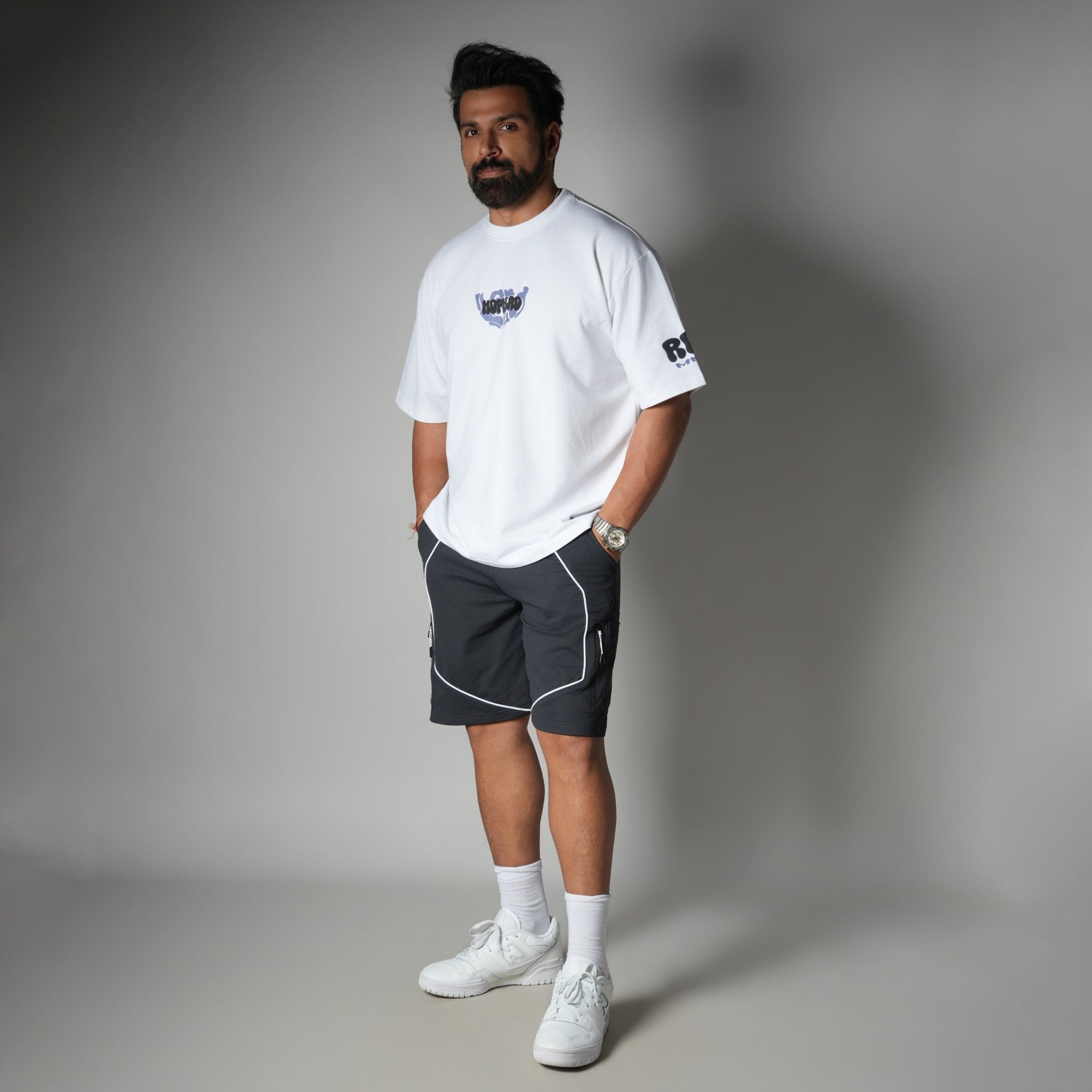 CHARCOAL VERTEX EDGE SHORTS - Hophead