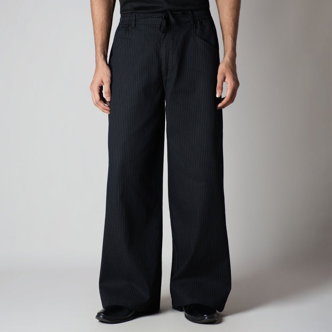 CHARCOAL VERTICAL STRIPED PANT - Hophead
