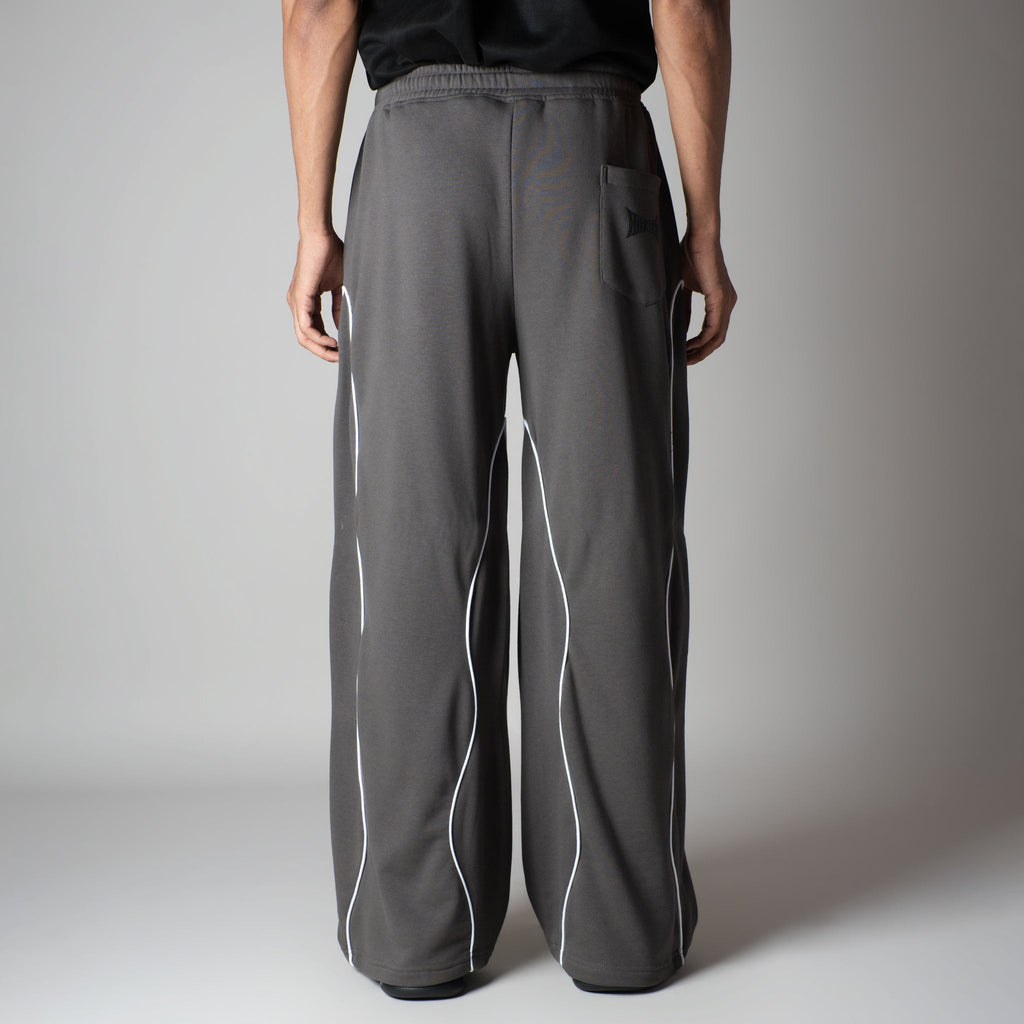 CHARCOAL WAVY EDGE SWEATPANT - Hophead