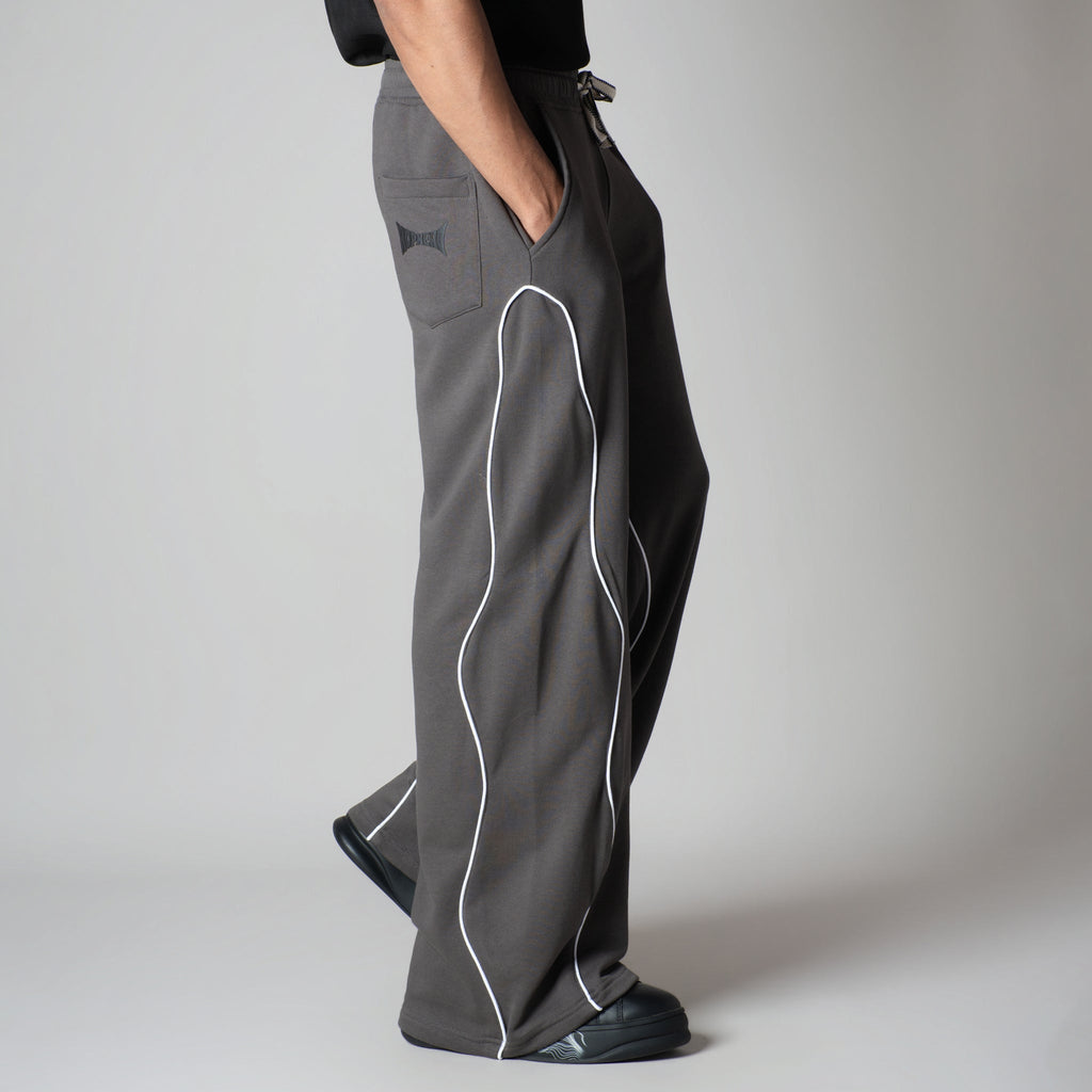 CHARCOAL WAVY EDGE SWEATPANT - Hophead