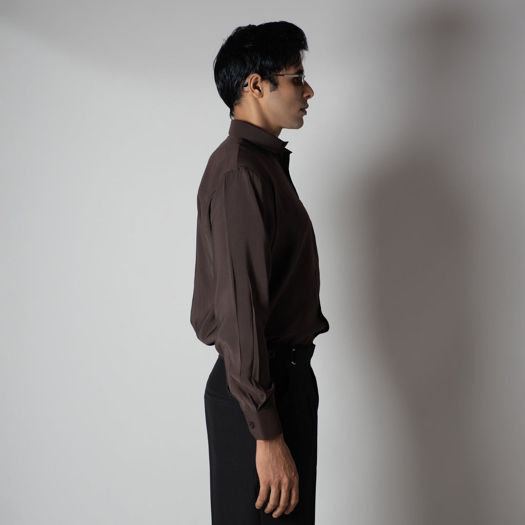 COCOA BROWN ESSENTIAL SUEDE LUXE SHIRT - Hophead