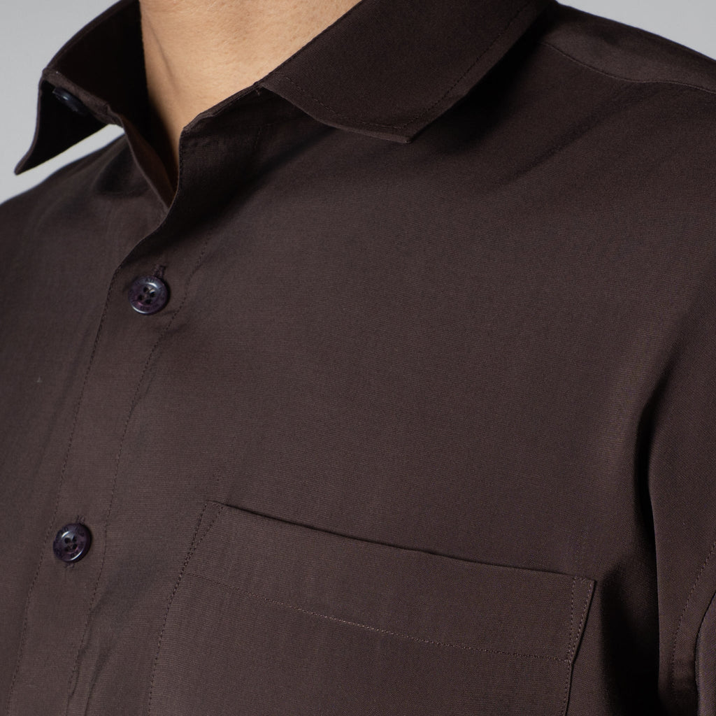 COCOA BROWN ESSENTIAL SUEDE LUXE SHIRT - Hophead
