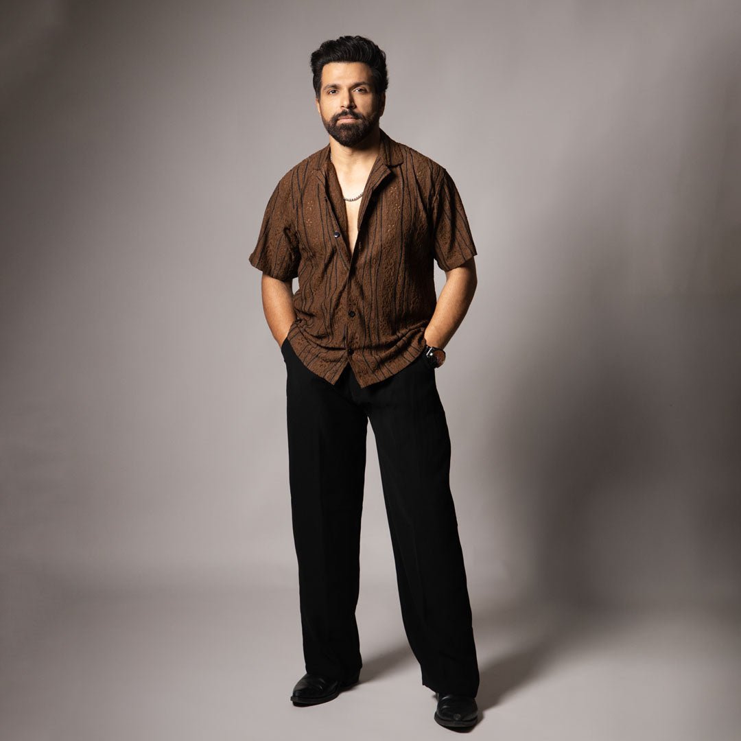 COFFEE MESH LINE SHIRT - Hophead