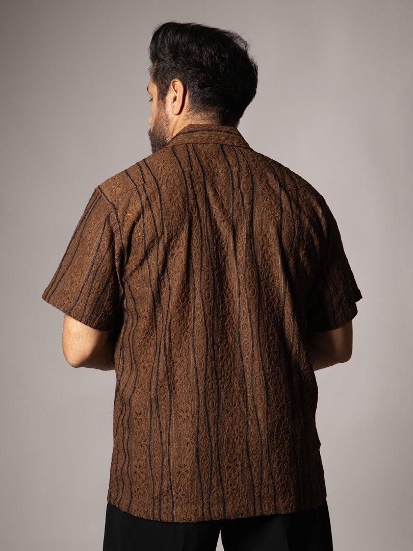 COFFEE MESH LINE SHIRT - Hophead