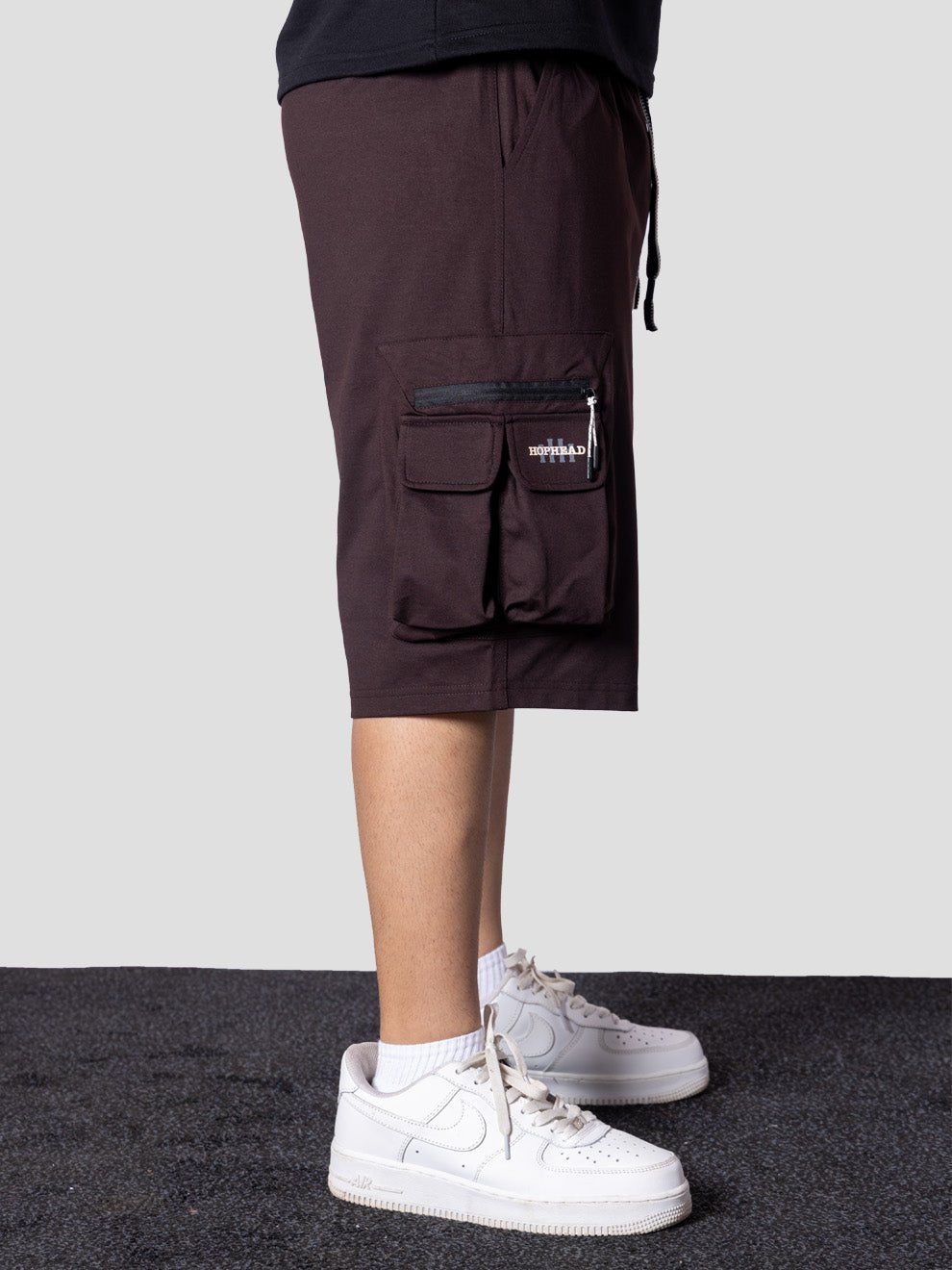 COFFEE POCKET ON POCKET OVERSIZED SHORTS - Hophead