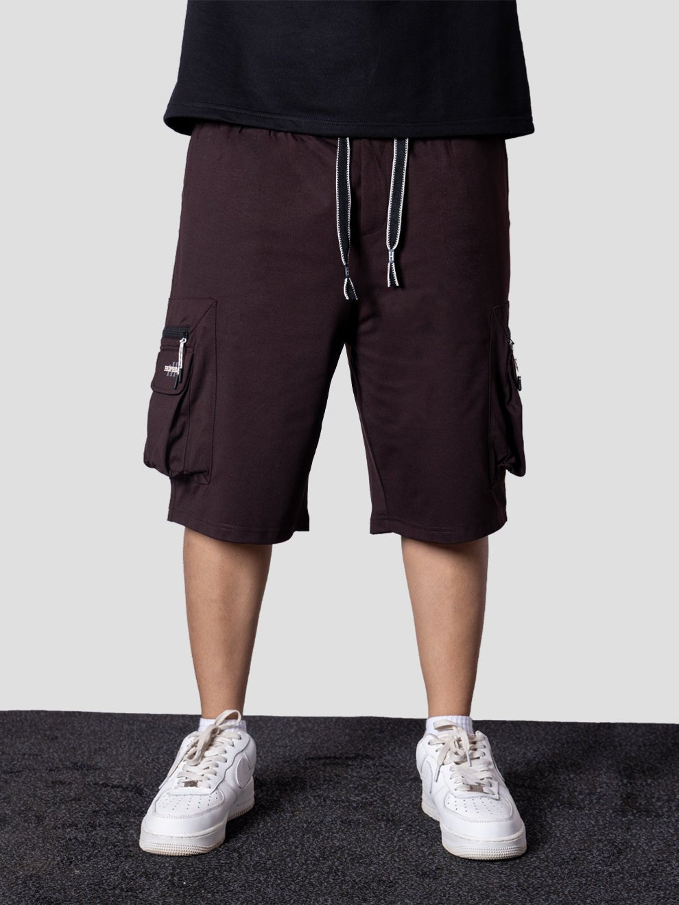 COFFEE POCKET ON POCKET OVERSIZED SHORTS - Hophead