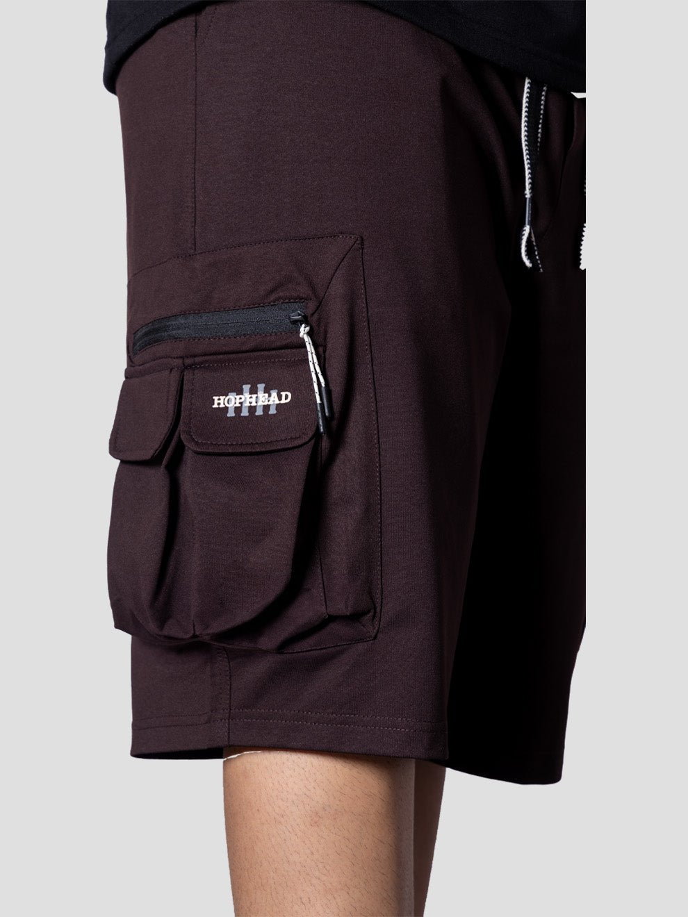 COFFEE POCKET ON POCKET OVERSIZED SHORTS - Hophead