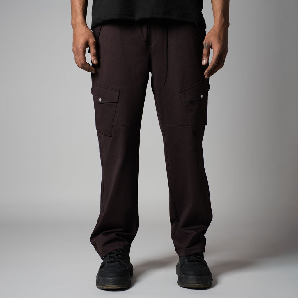 COFFEE SIDE POCKET CARGO SWEATPANTS - Hophead