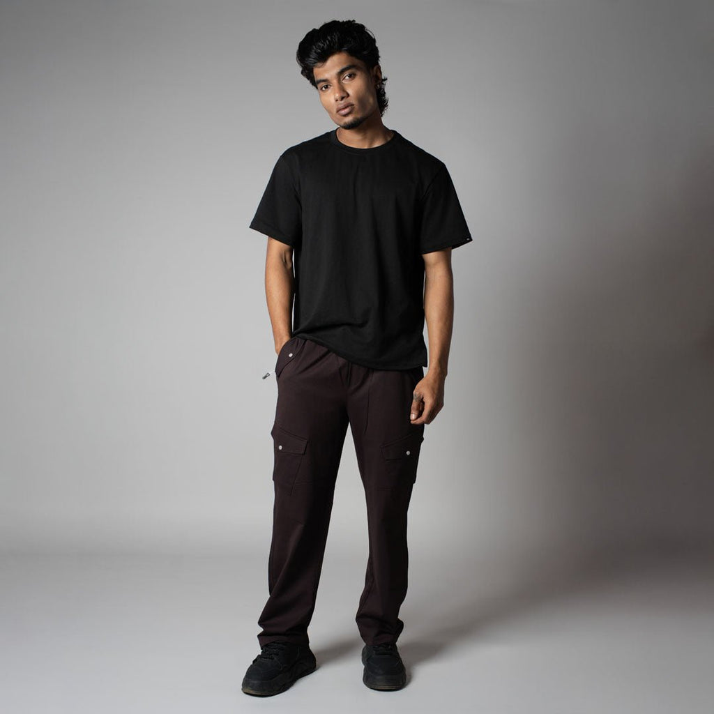 COFFEE SIDE POCKET CARGO SWEATPANTS - Hophead