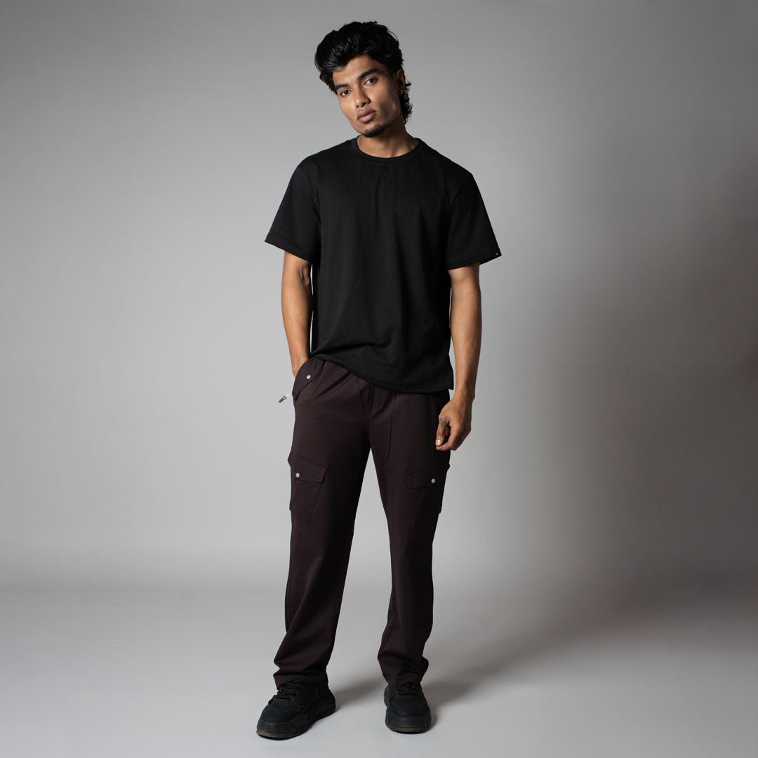 COFFEE SIDE POCKET CARGO SWEATPANTS - Hophead