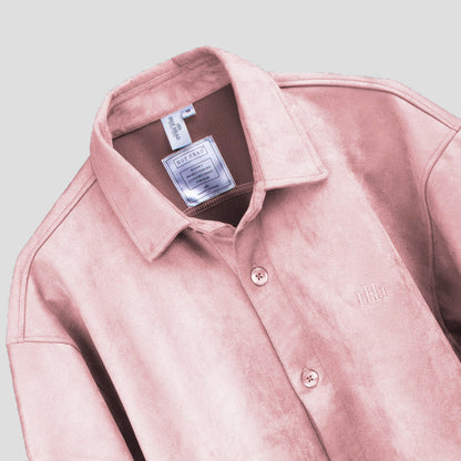 CORAL PINK CLASSIC SUEDE SHIRT