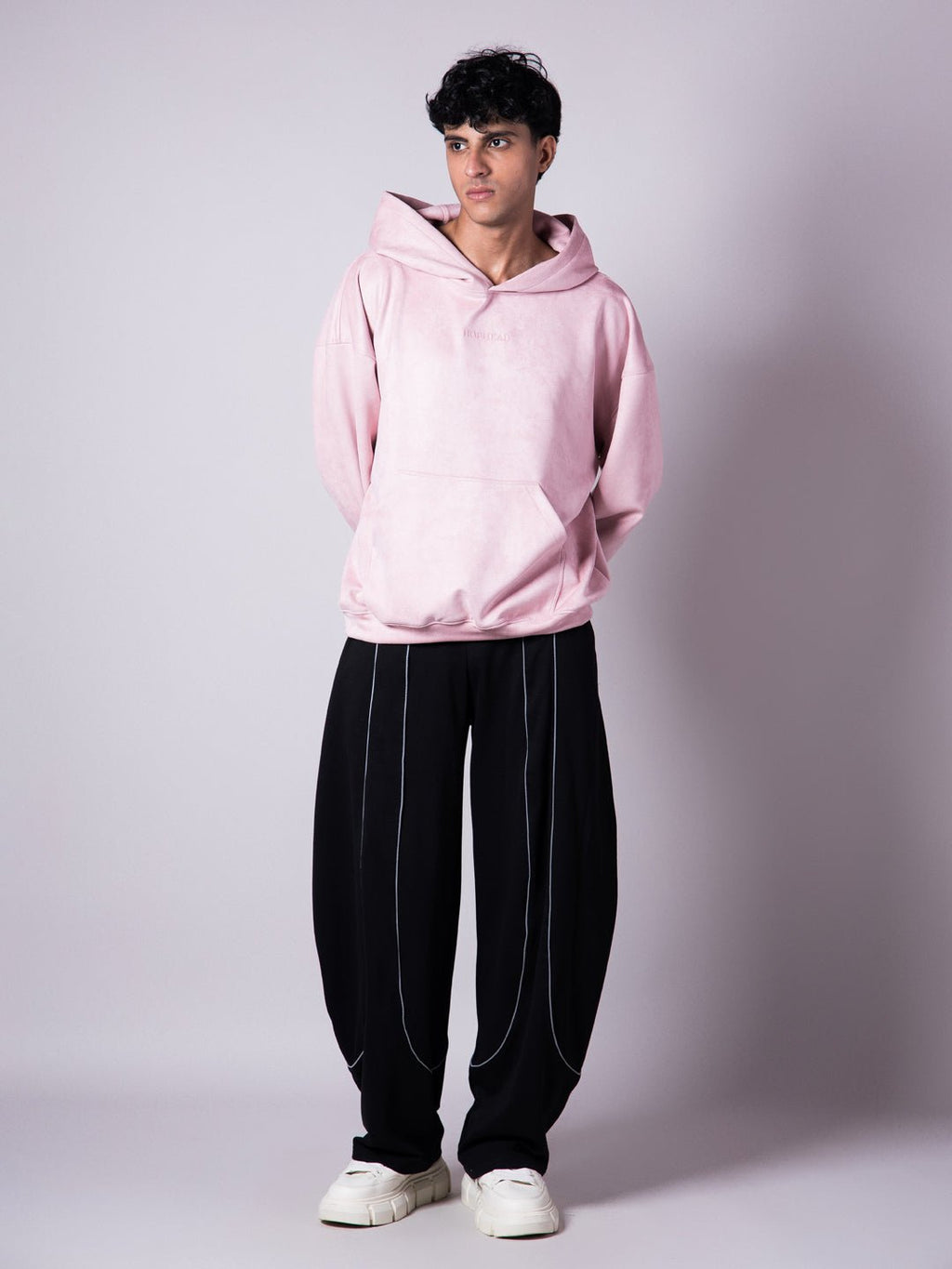 CORAL PINK SUEDE BLISS HOODIE - Hophead