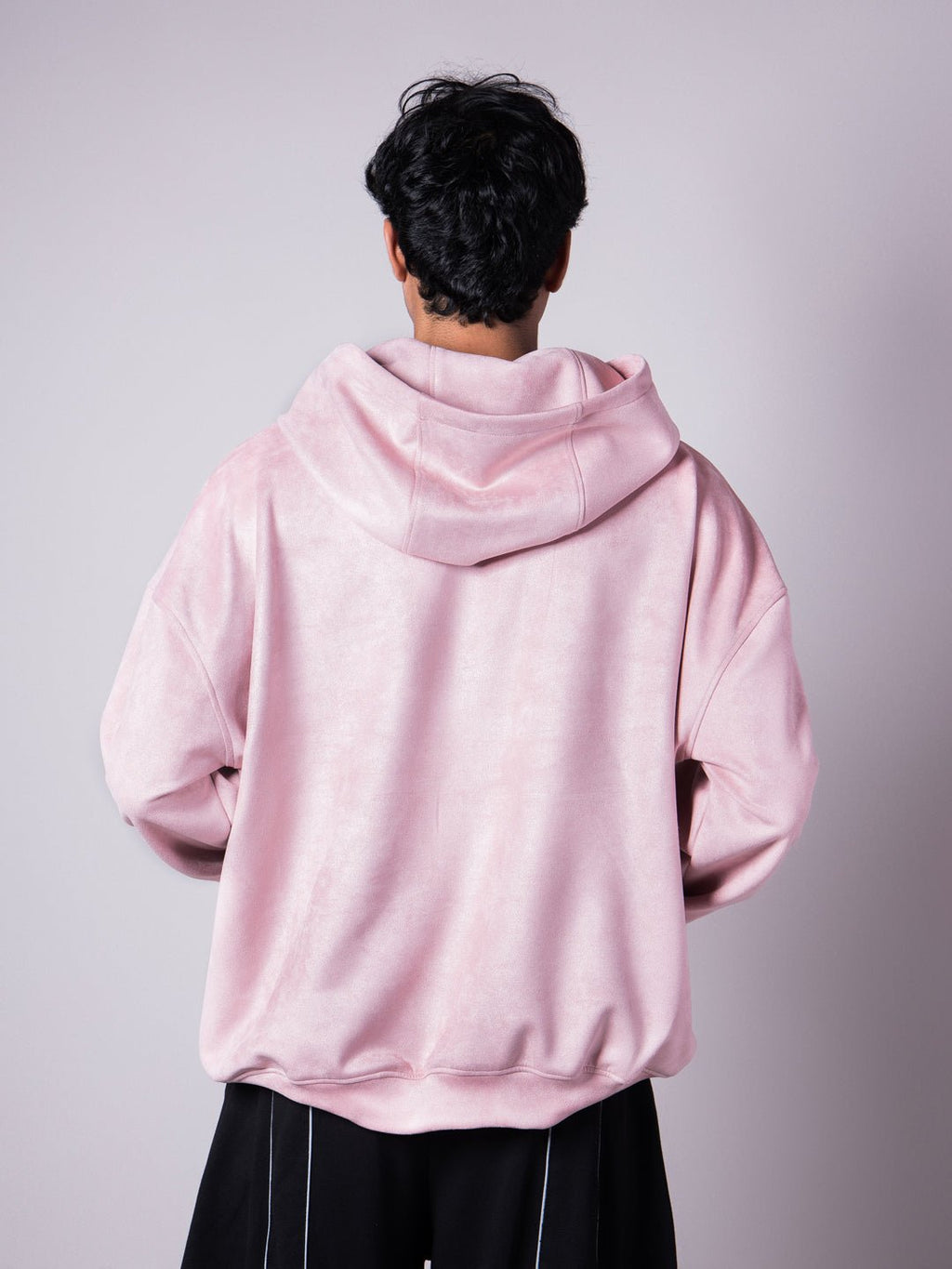 CORAL PINK SUEDE BLISS HOODIE - Hophead