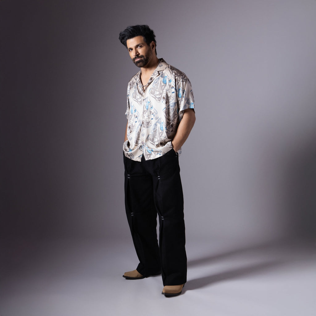 CREAM SATIN SHIRT - RDX - Hophead