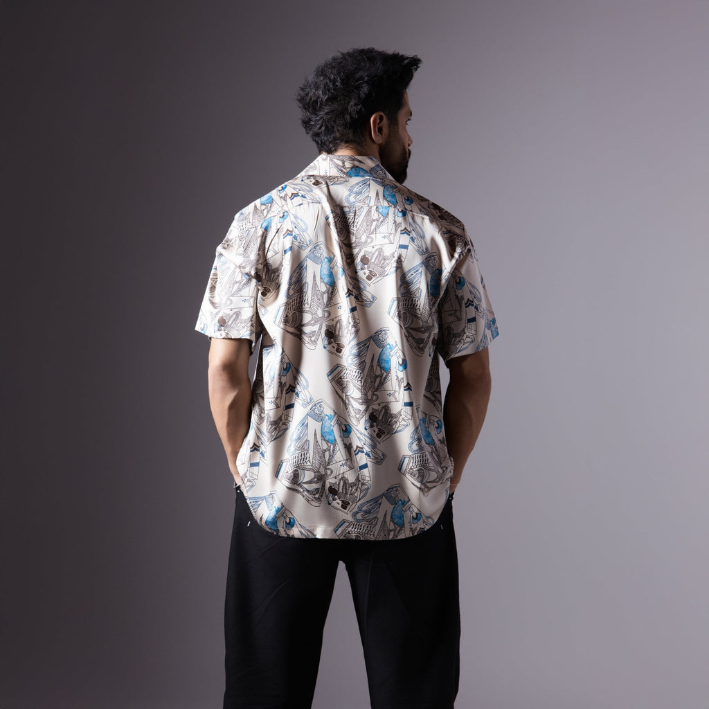 CREAM SATIN SHIRT - RDX - Hophead