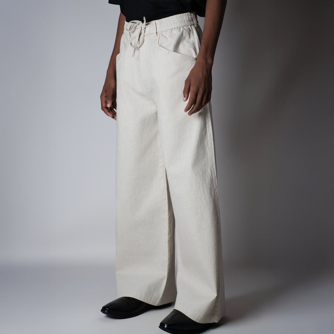 CREAM SOFTMOVE COTTON PANTS - Hophead