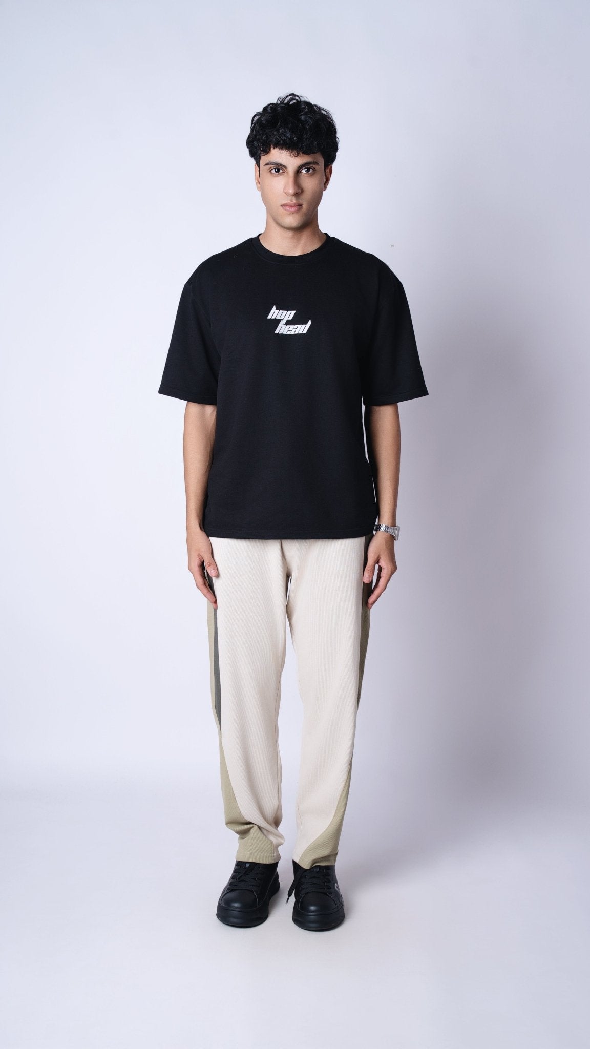 CREAM TRIO SWEATPANTS - Hophead