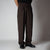DARK BROWN LONG FLAP BELT TROUSER