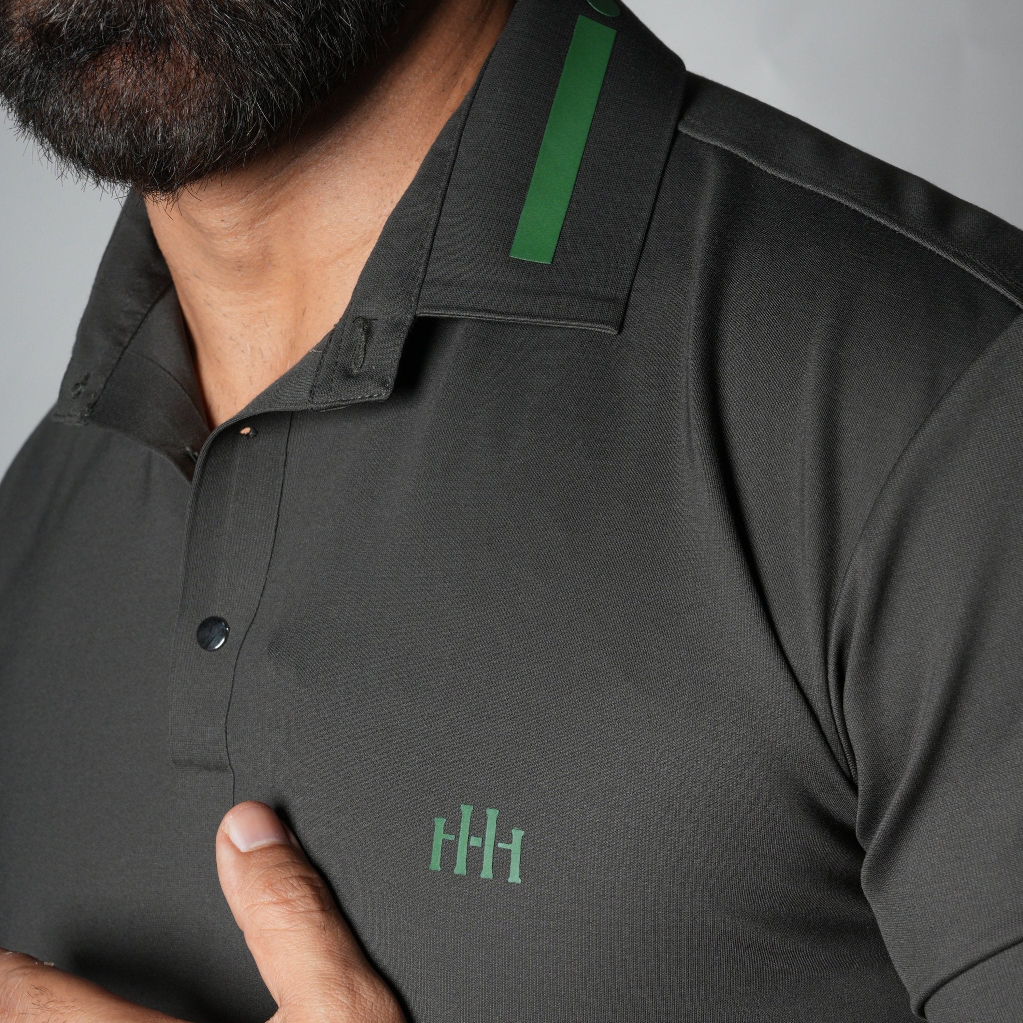 DARK GREEN FORM SEAMLESS POLO - Hophead