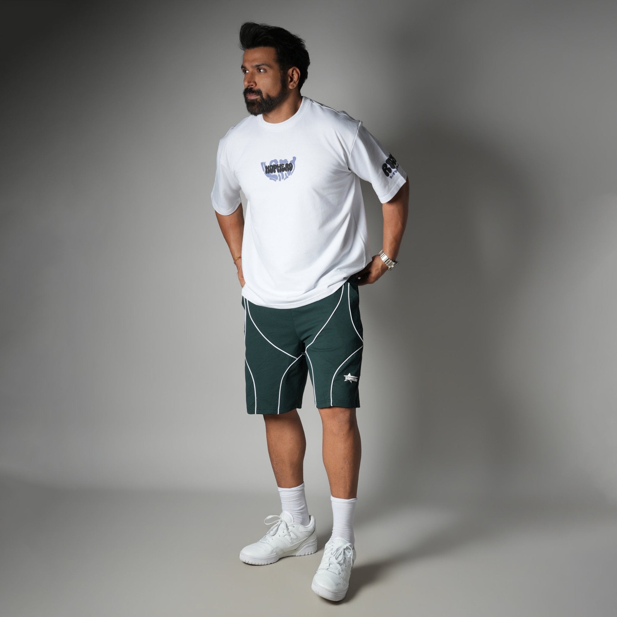 DARK GREEN VELOCITY CURVE SHORTS - Hophead