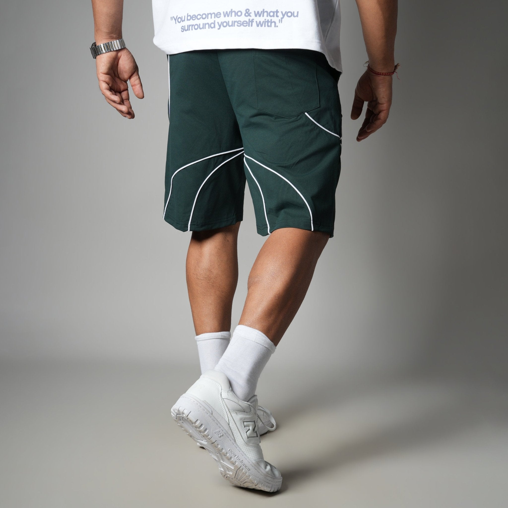DARK GREEN VELOCITY CURVE SHORTS - Hophead