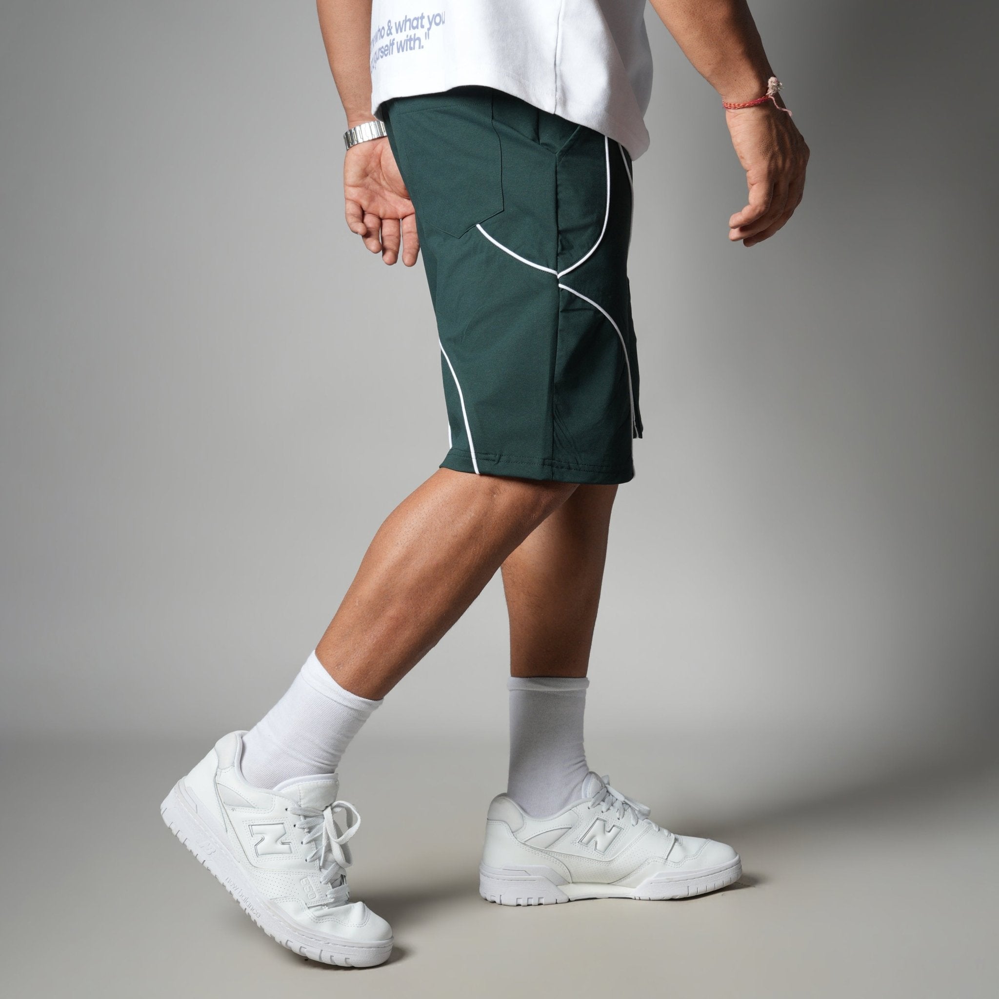 DARK GREEN VELOCITY CURVE SHORTS - Hophead