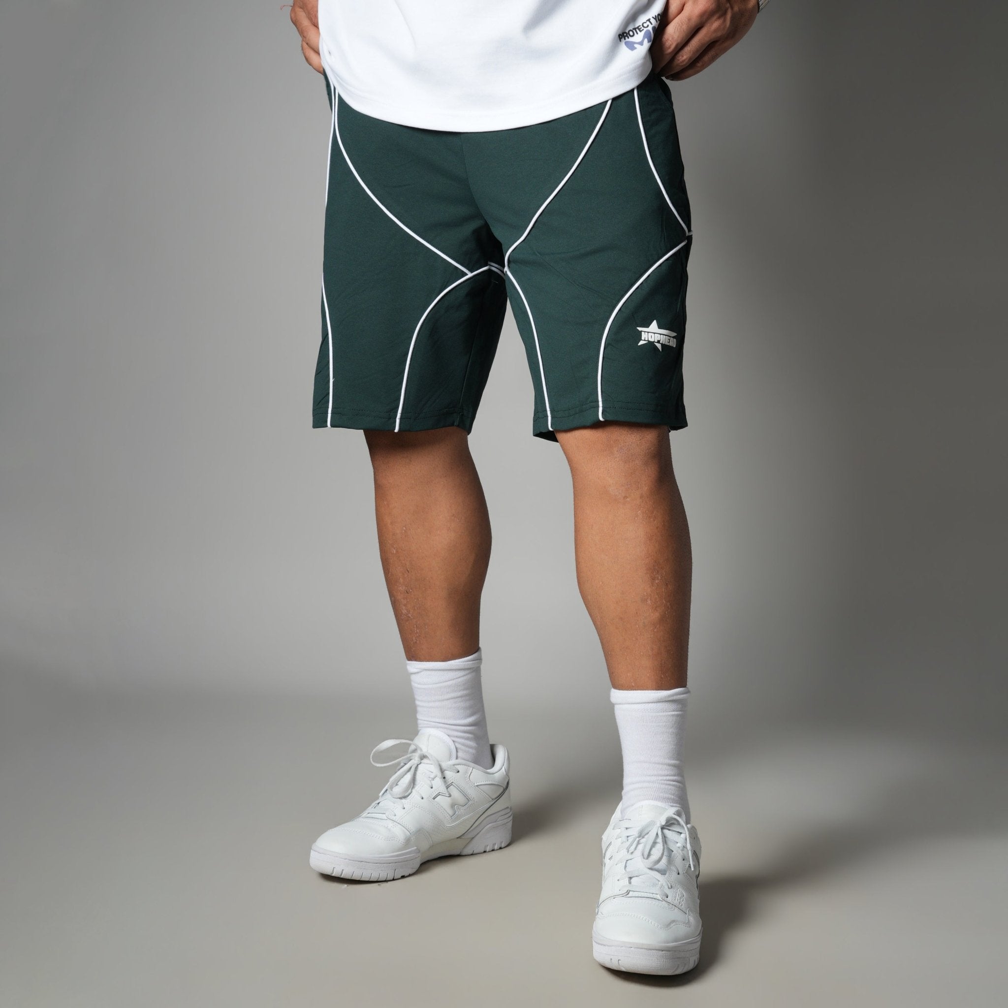 DARK GREEN VELOCITY CURVE SHORTS - Hophead