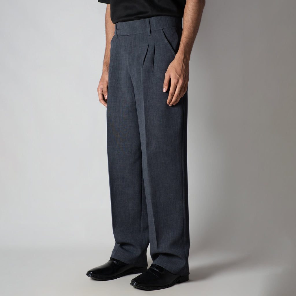 DARK GREY DOUBLE FLAP TROUSER - Hophead