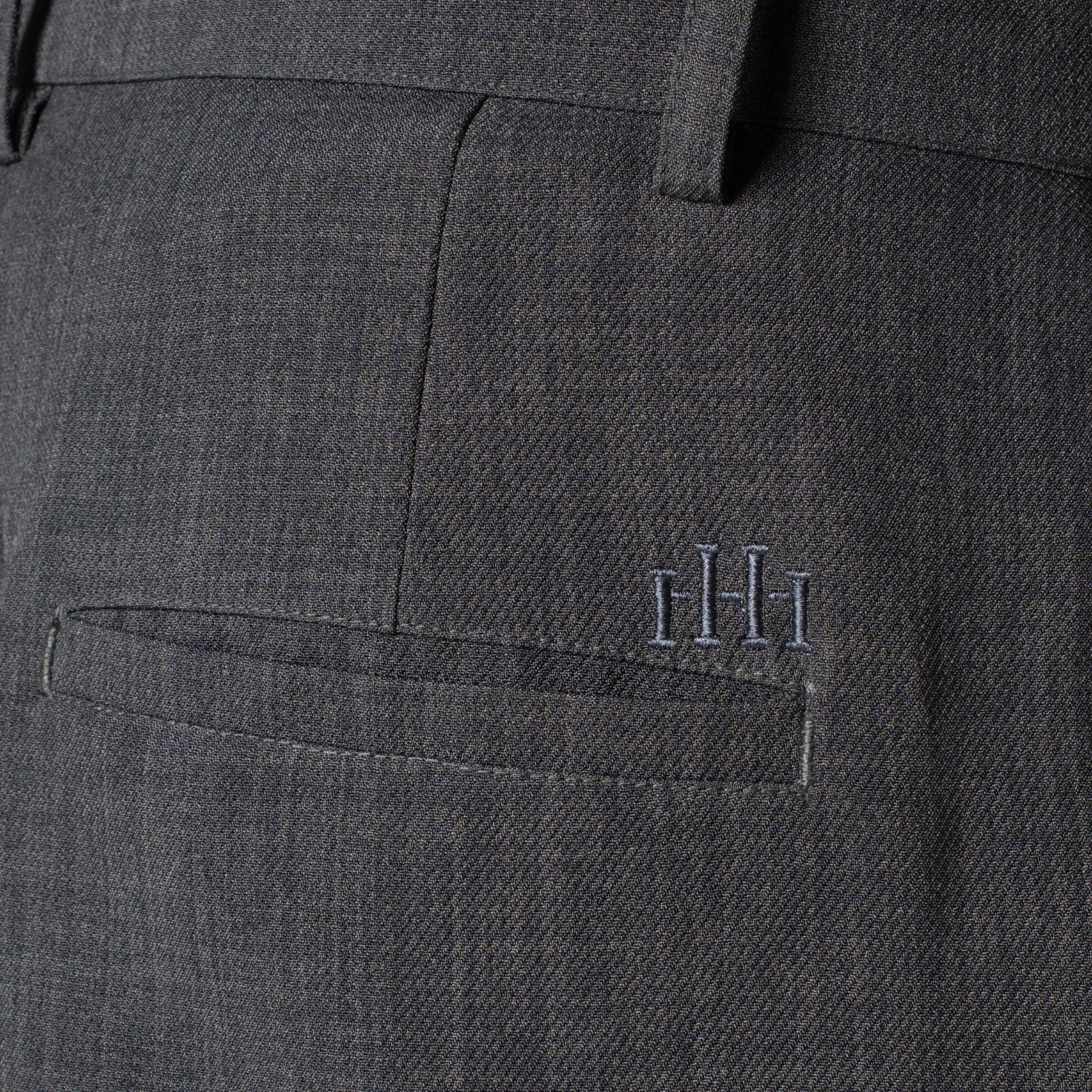 DARK GREY DOUBLE FLAP TROUSER - Hophead