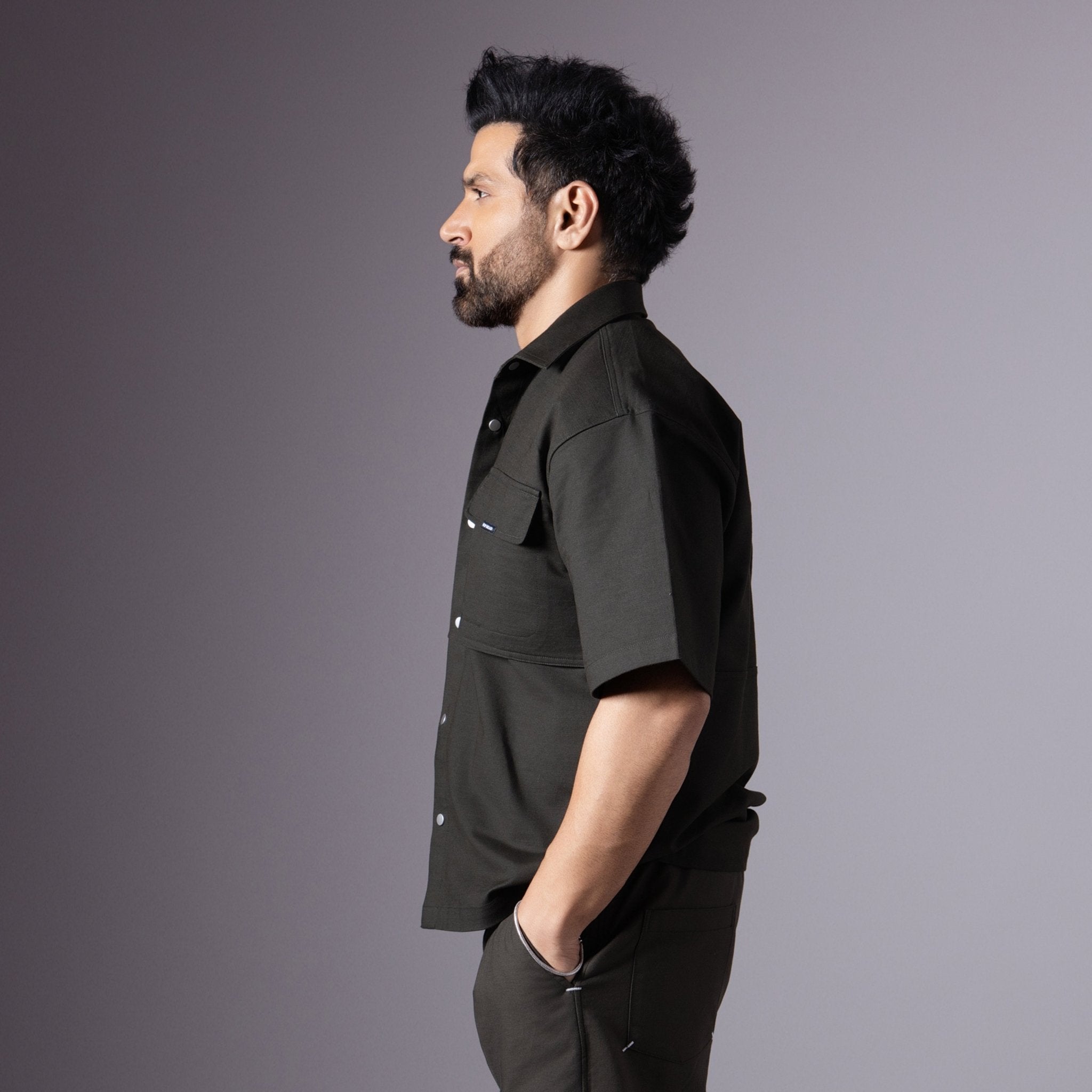 DARK OLIVE CLASSIC UTILITY SHACKET - Hophead