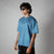 DEEP SKY BLUE ULTRALIGHT SUEDE T-SHIRT