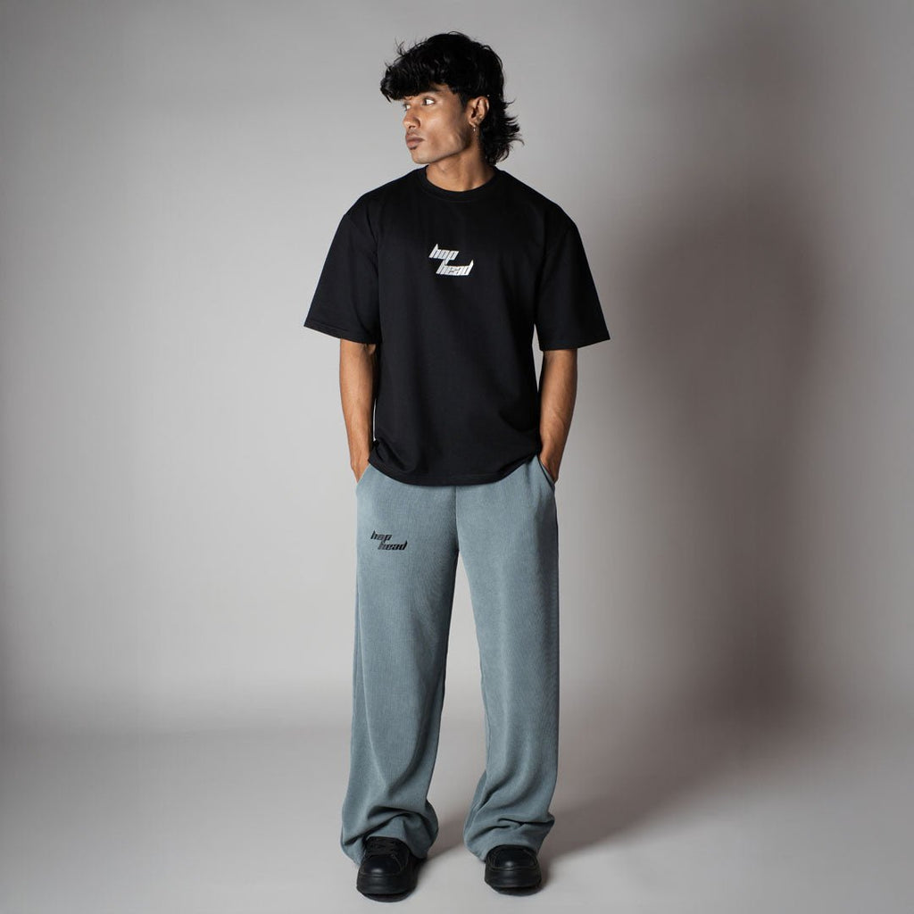 DUSTY BLUE KNITDRIP SWEATPANTS - Hophead