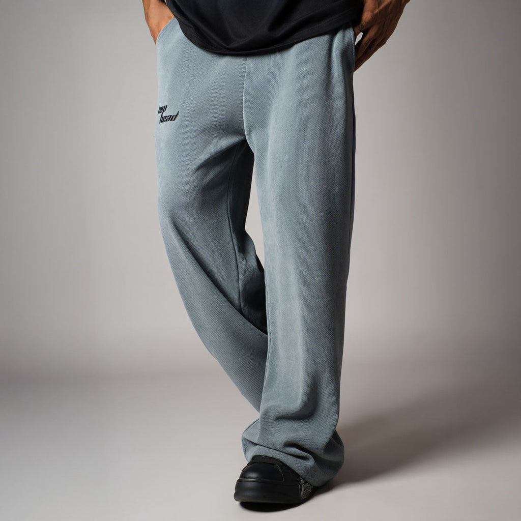DUSTY BLUE KNITDRIP SWEATPANTS - Hophead