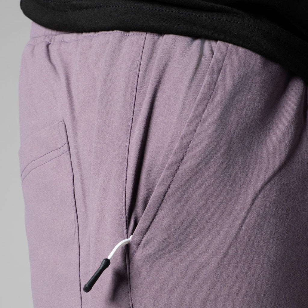 DUSTY PURPLE BUTTON DOWN CARGO SWEATPANTS - Hophead