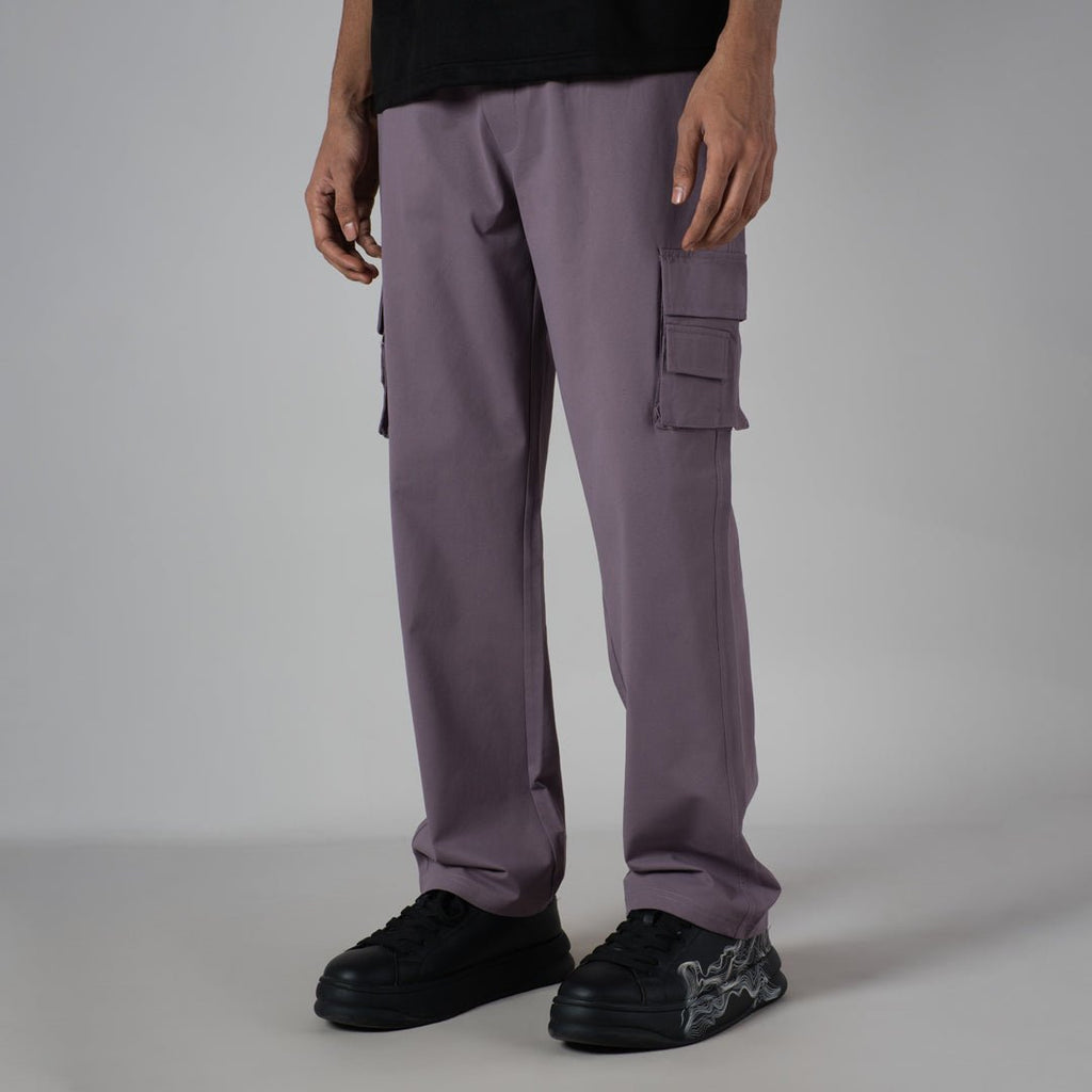 DUSTY PURPLE DOUBLEDECK POCKET CARGO SWEATPANT - Hophead