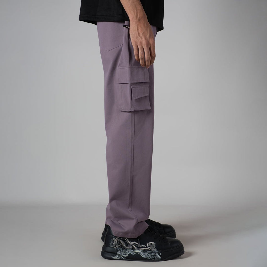DUSTY PURPLE DOUBLEDECK POCKET CARGO SWEATPANT - Hophead