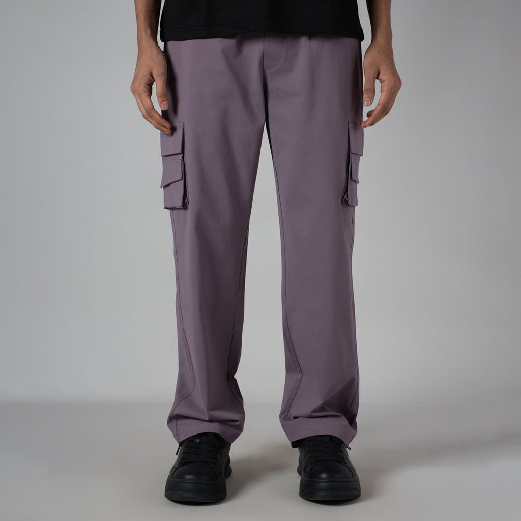 DUSTY PURPLE DOUBLEDECK POCKET CARGO SWEATPANT - Hophead