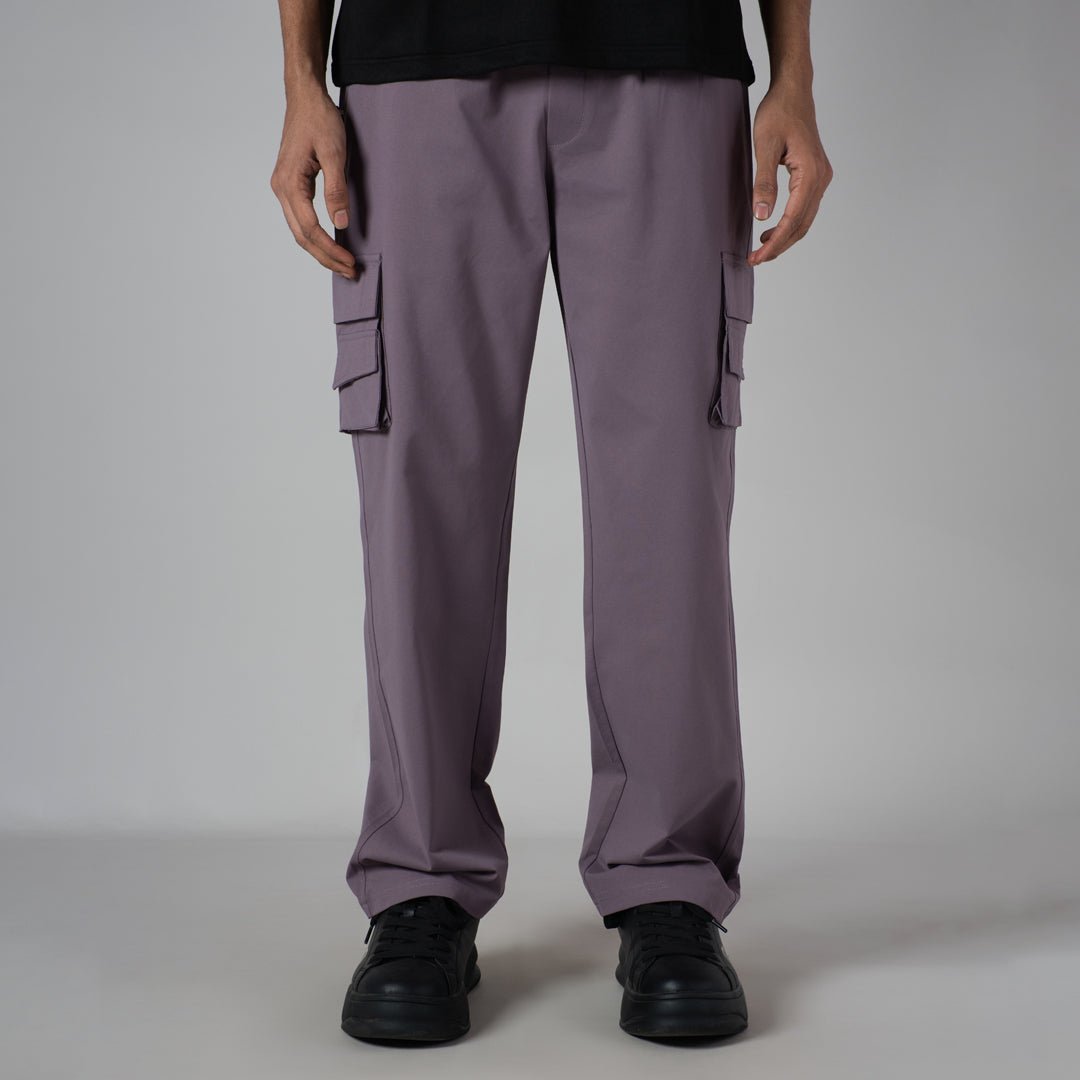 DUSTY PURPLE DOUBLEDECK POCKET CARGO SWEATPANT - Hophead