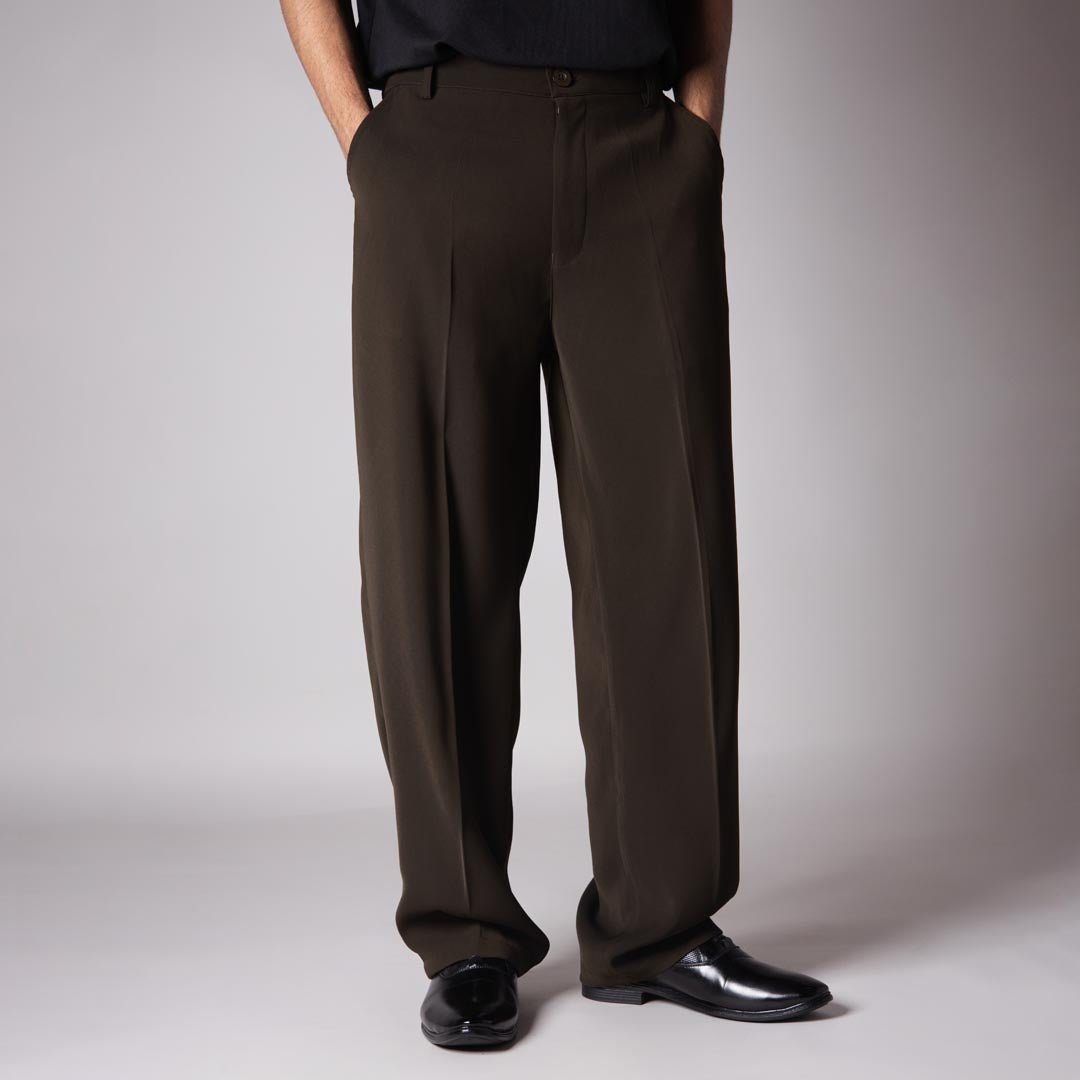 EARTHY OLIVE KOREAN PANT - Hophead