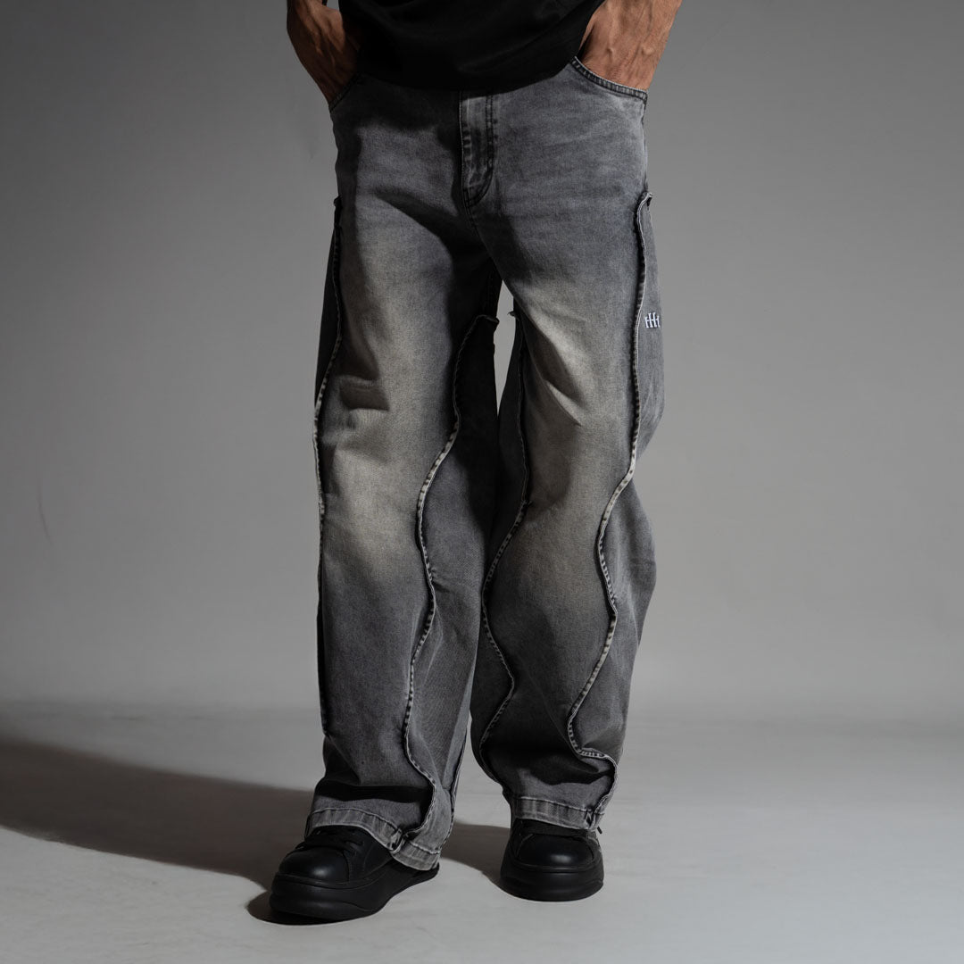 FADED WAVY EDGE DENIM - Hophead