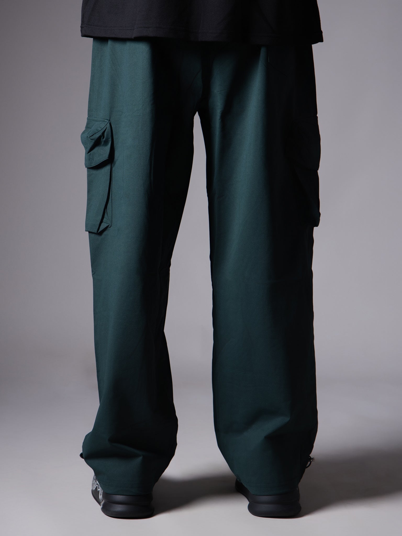 FOREST GREEN SIDE POCKET BAGGY CARGO SWEATPANT - Hophead