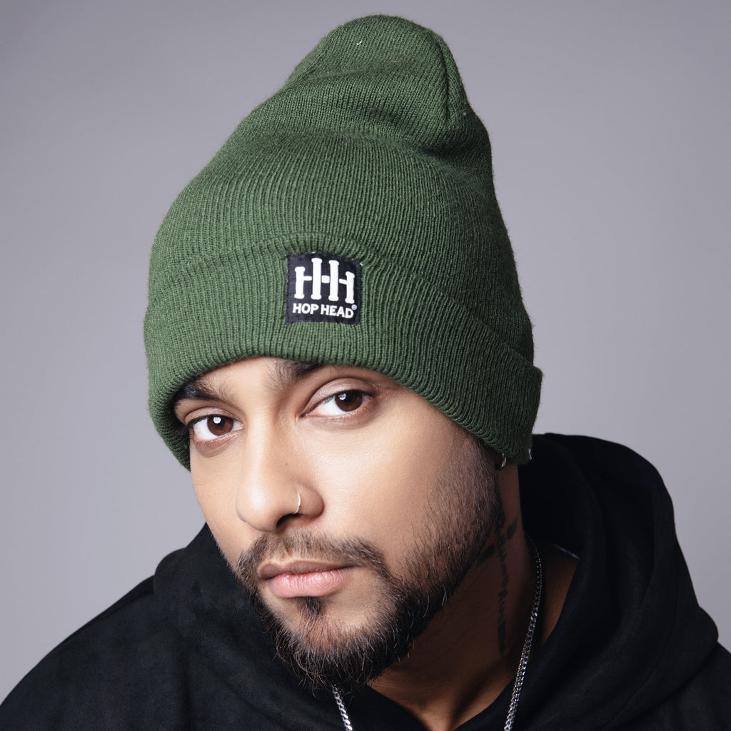 GREEN BEANIE - Hophead