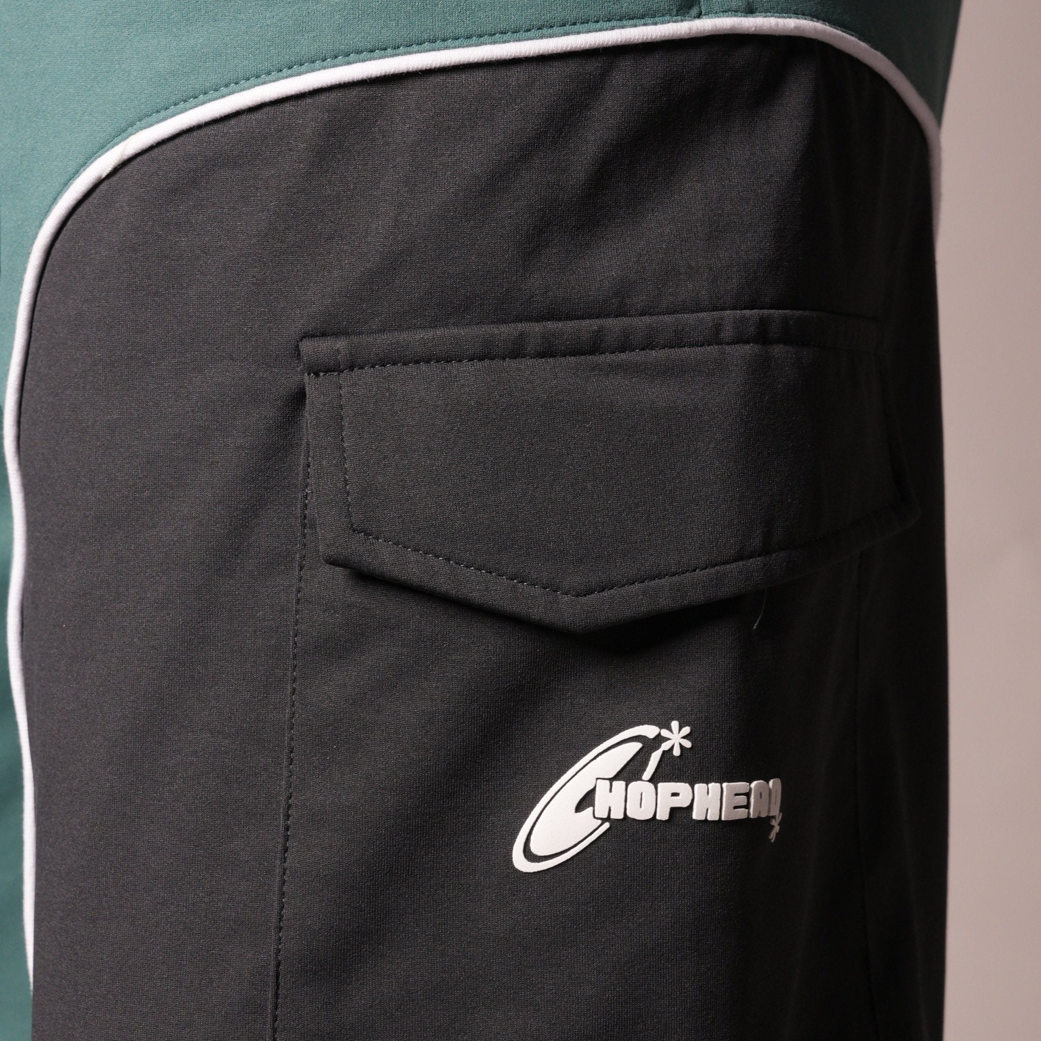 GREEN & CHARCOAL DUALTONE SHORTS - Hophead